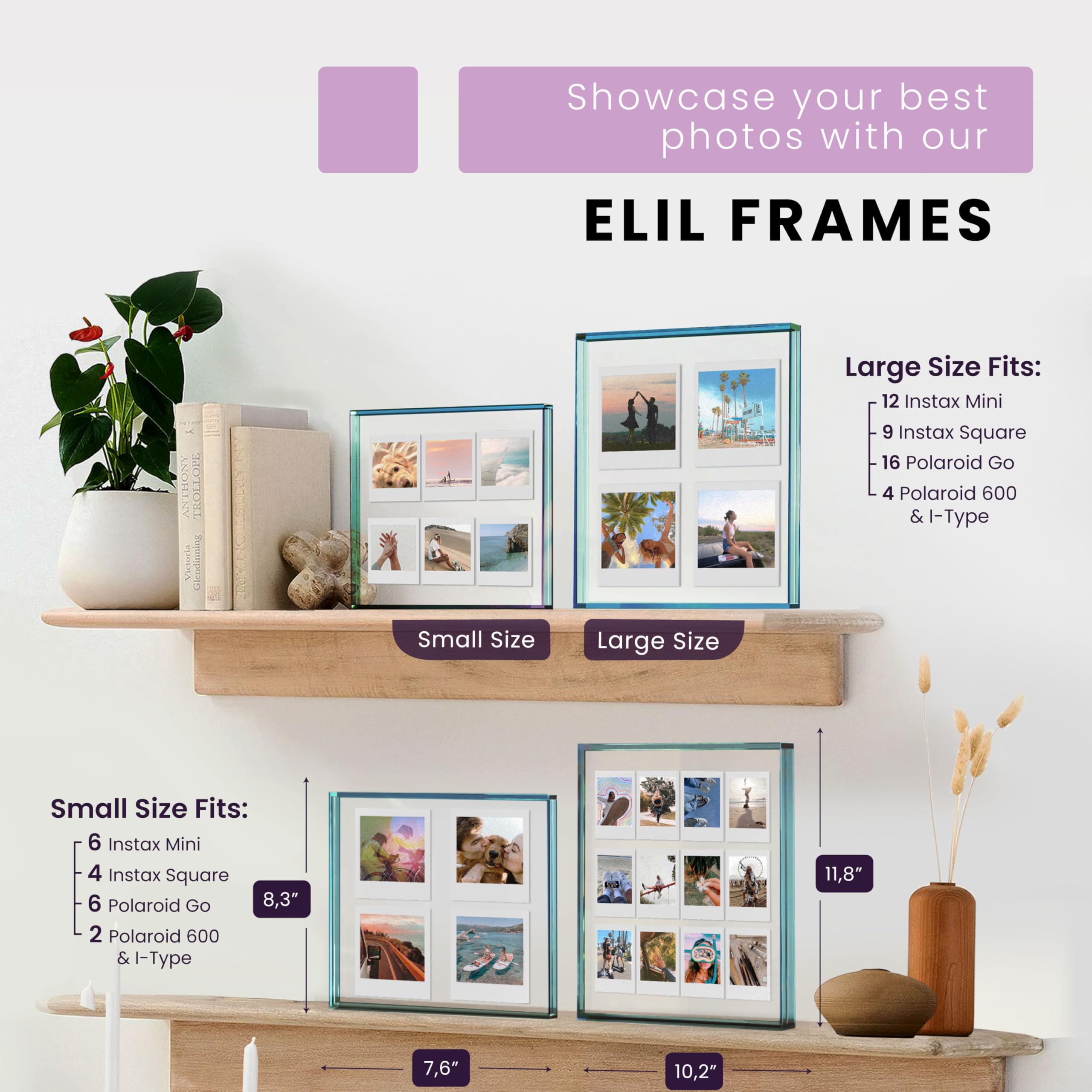 Amazon.com: Elil Giant Polaroid Frame for Instant Film Fujifilm
